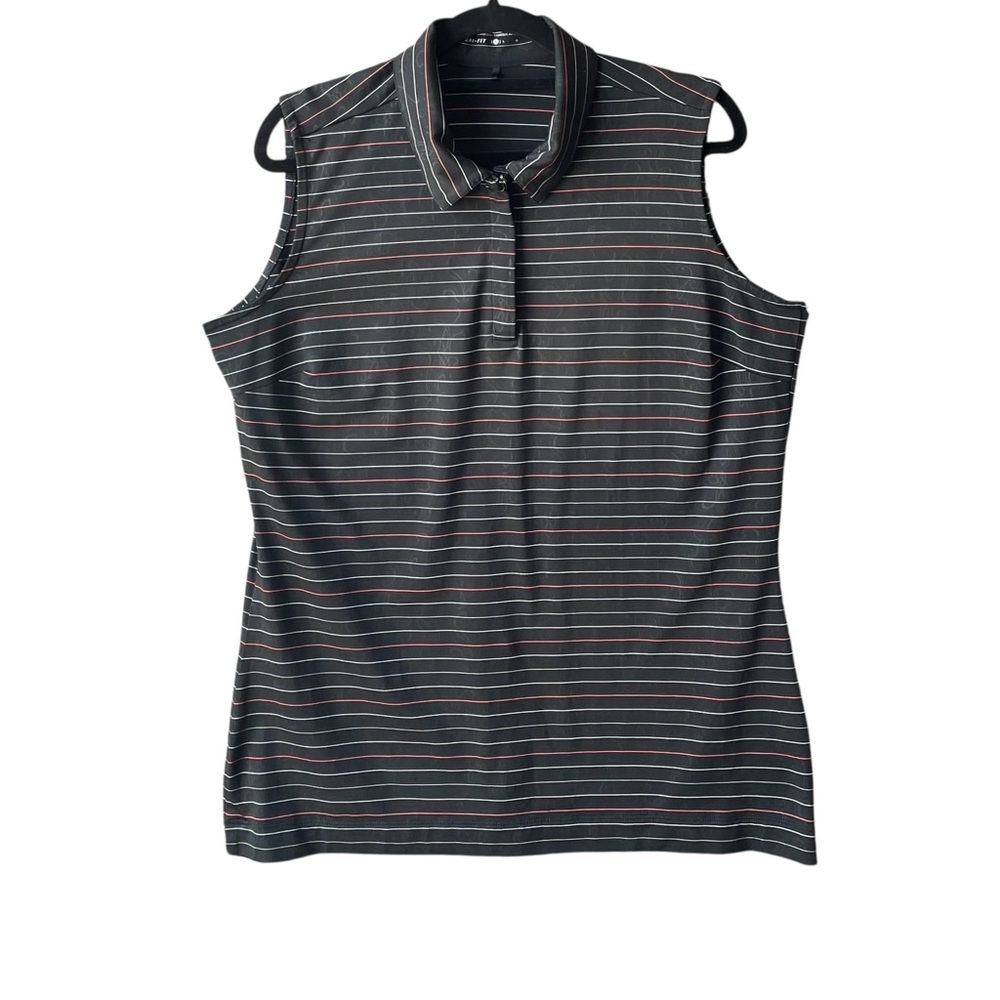 Nike Golf Black Striped‎ Sleeveless Top